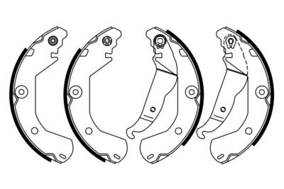 Колодки тормозные барабанные BOSCH 0986487924