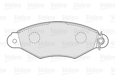 Колодки тормозные передние VALEO 301726