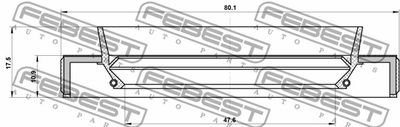 Сальник привода FEBEST 95HBY49801118L