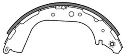 Колодки тормозные задние барабанные ALLIED NIPPON ABS0216
