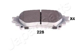 Колодки тормозные дисковые задние комплект JAPANPARTS PP228AF