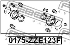 Ремкомплект суппорта переднего FEBEST 0175ZZE123F
