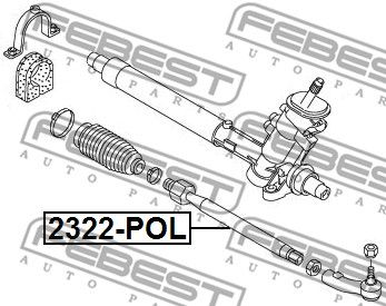 Тяга рулевая FEBEST 2322POL