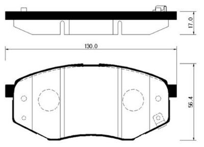 Колодки тормозные дисковые HSB HP0041