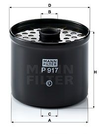 Фильтр топливный MANN-FILTER P917X