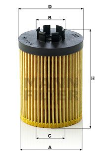 Фильтр масляный MANN-FILTER HU7128X