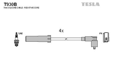 Провод высоковольтный TESLA T930B