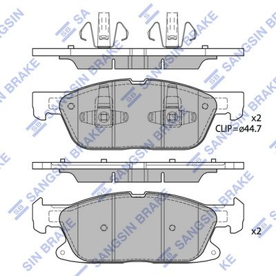 Колодки тормозные SANGSIN SP4251