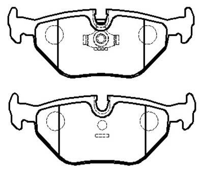 Колодки тормозные дисковые HSB HP5032
