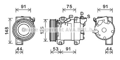 Компрессор кондиционера RENAULT 926002216R