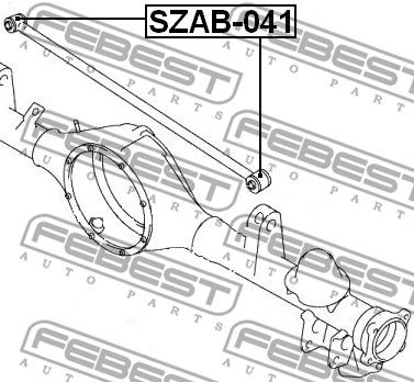 Сайлентблок задней поперечной тяги FEBEST SZAB041