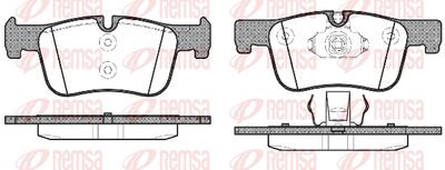 Колодки тормозные дисковые передние REMSA 147800