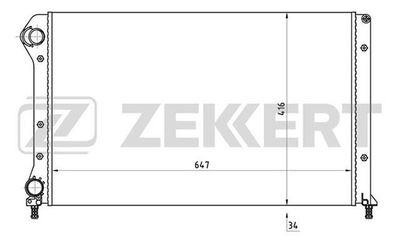 Радиатор охлаждения двигателя Zekkert MK1159