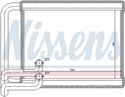 Радиатор отопителя NISSENS 77534