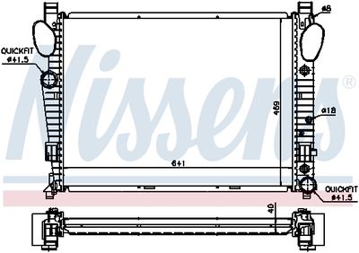 Радиатор системы охлаждения NISSENS 62547A