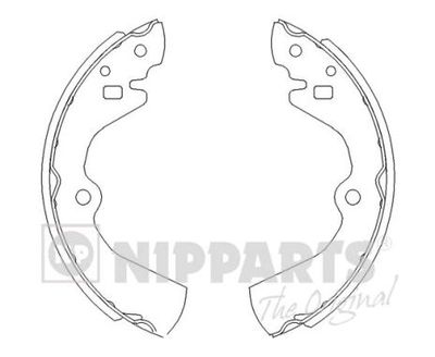 Колодки тормозные барабанные NIPPARTS J3501034