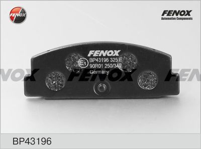 Колодки тормозные дисковые FENOX BP43196