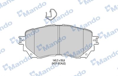 Колодки тормозные дисковые Mando MBF015646
