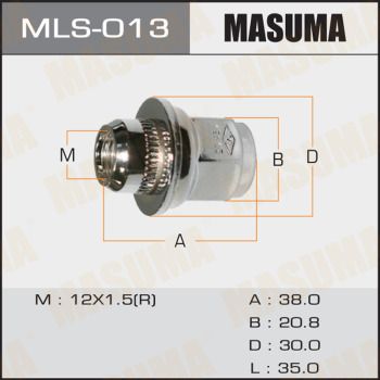 Гайка колесная Masuma MLS013