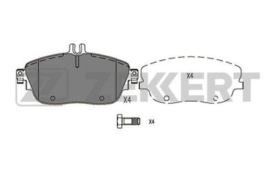 Колодки тормозные дисковые передние Zekkert BS2950