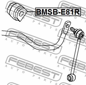 Втулка стабилизатора заднего FEBEST BMSBE81R