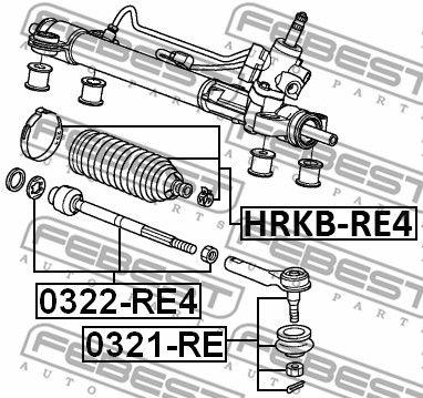 Пыльник рулевой рейки HONDA 53534STKA01