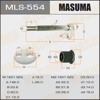 Болт развальный Masuma MLS554