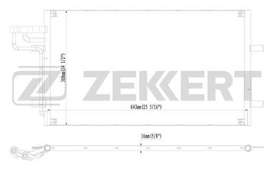 Радиатор кондиционера Zekkert MK3033
