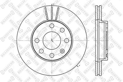 Диск тормозной передний STELLOX 60203608VSX