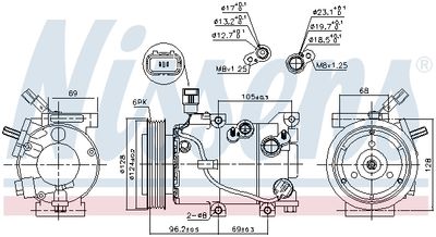 Компрессор кондиционера NISSENS 890235