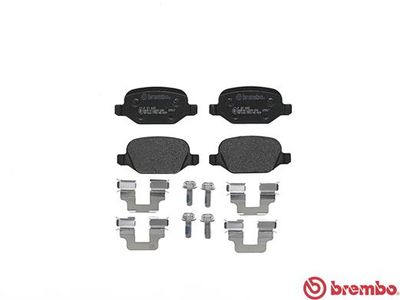Колодки тормозные задние BREMBO P23065