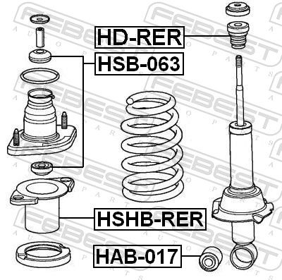 Пыльник амортизатора HONDA 52687SWAA01