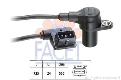 Датчик положения коленвала FACET 90130