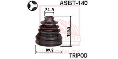 Пыльник ШРУС комплект ASVA ASBT140