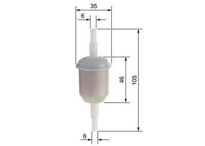 Фильтр топливный BOSCH 0450904058
