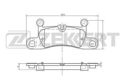 Колодки тормозные дисковые задние Zekkert BS1962