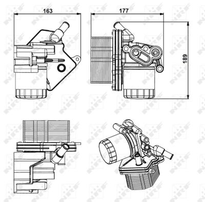 Радиатор масляный NRF 31238