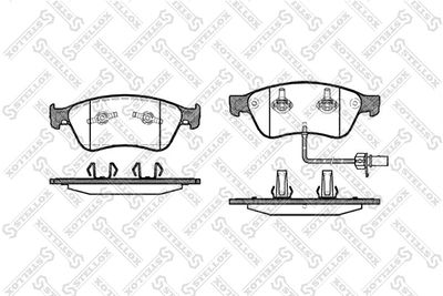 Колодки тормозные дисковые STELLOX 1067002SX