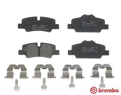 Колодки тормозные дисковые задние BREMBO P06090