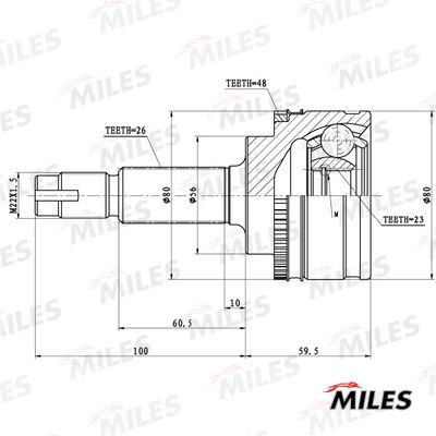 ШРУС наружный Miles GA20455