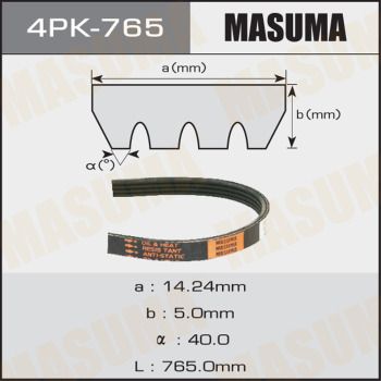 Ремень поликлиновой Masuma 4PK765