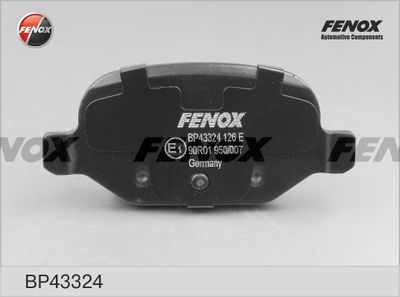 Колодки тормозные дисковые FENOX BP43324