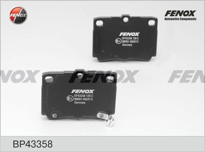 Колодки тормозные задние FENOX BP43358