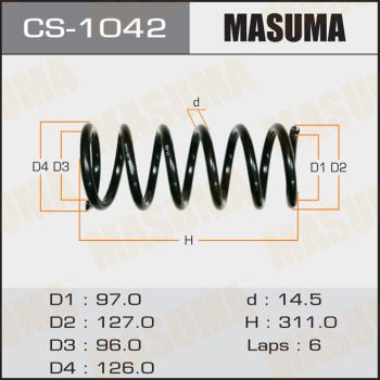 Пружина подвески Masuma CS1042