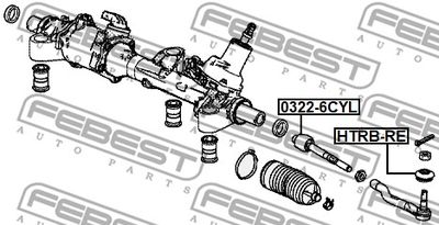 Тяга рулевая FEBEST 03226CYL