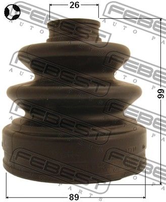 Пыльник ШРУС внутреннего комплект FEBEST 0215Z50T