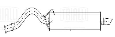 Глушитель задняя часть TRIALLI EMM3920