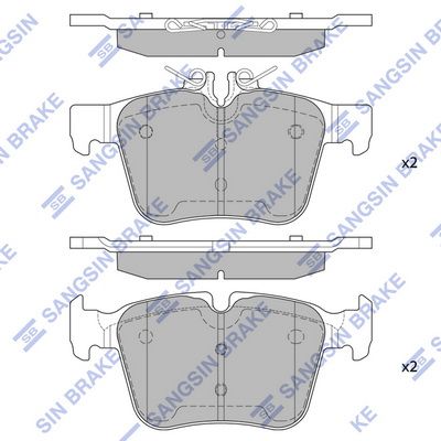 Колодки тормозные дисковые SANGSIN SP4002