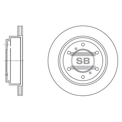 Диск тормозной SANGSIN SD4307