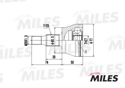 ШРУС наружный Miles GA20242